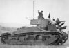 Medium Mark III: Britse middelzware tank 1928-1934 Britse Medium Mark III commandotank met radioapparatuur tijdens militaire oefening in de jaren 1930