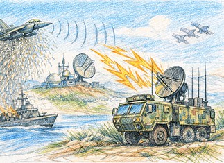 Elektronische tegenmaatregelen tegen radar Radar jamming met chaff en storingstechniek