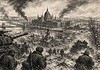 Strijd om Hongarije aan het Oostfront Sovjettroepen en Duitse pantserwagens tijdens de strijd om Hongarije nabij Budapest in de winter van 1944-1945