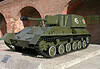 SU-76 Sovjet 1942-1945 gemechaniseerd geschut Sovjet SU-76 gemechaniseerd geschut tentoongesteld bij Tweede Wereldoorlog voertuigen in het Kremlin van Nizhny Novgorod