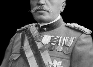 Luigi Cadorna en het Italiaanse front 1915-1917 Portret van Luigi Cadorna, Italiaans generaal en chef van de generale staf tijdens de Eerste Wereldoorlog