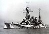 Georgios Averof 1910 Griekse pantserkruiser RHNS Georgios Averof in camouflageverf bij RN Bombay Station in 1942 tijdens dienst onder Brits marinebevel