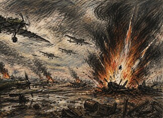 Operatie Bodenplatte tijdens Ardennenoffensief Duitse vliegtuigen vallen tijdens Operatie Bodenplatte op 1 januari 1945 een geallieerd vliegveld aan.