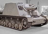 Sturmpanzer 43 (Brummbär) in Europa vanaf 1943 Sturmpanzer met Zimmerit-pasta in het Musée des Blindés in Saumur, Frankrijk.