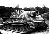 Sturmtiger Duitse aanvalsmortier 1944 Amerikaanse troepen bij een intact buitgemaakte Sturmpanzer VI Sturmtiger, gefotografeerd op 14 april 1945.