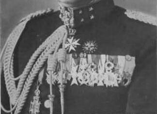 Godfried van Voorst tot Voorst (1880–1963) Portret van J.J.G. baron van Voorst tot Voorst, commandant van het Nederlandse Veldleger, circa 1937.