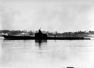 USS Grenadier (SS-210): inzet en ondergang USS Grenadier (SS-210) voor de kust van Portsmouth, New Hampshire, op 27 december 1941.