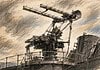 Radar Type 282: Britse vuurleiding vanaf 1941 Britse Radar Type 282 met dubbele Yagi-antennes op een vuurleidingsdirector voor luchtafweer